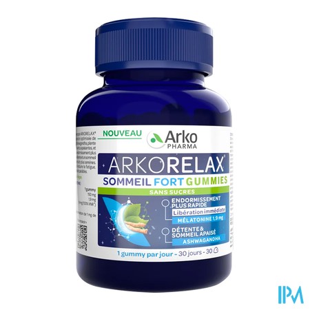 vignette ARKORELAX SOMMEIL FORT GUMMIES 30