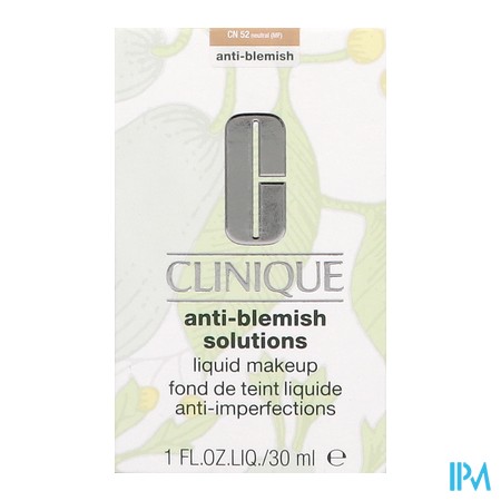 vignette CLINIQUE FDT LIQ A-IMPERF CN 52 NEUTRAL