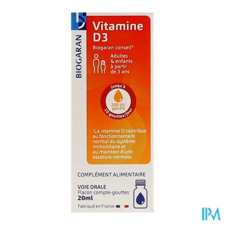 produit BIOGARAN C VITAMINE D FL20ML