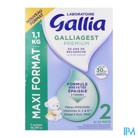 vignette GALLIAGEST PREMIUM 2 LAIT PDR1,1KG