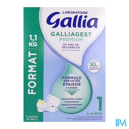 vignette GALLIAGEST PREMIUM 1 LAIT PDR1,1KG