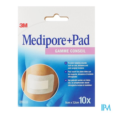 vignette MEDIPORE+PAD GAMME CONSEIL 5X7,2CM PANS10