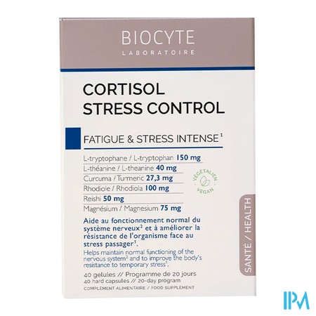 vignette BIOCYTE CORTISOL STRESS CONTROL GELU40
