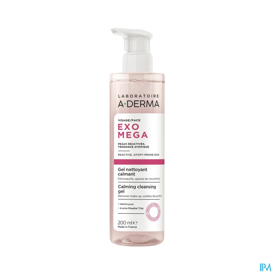 vignette A-DERMA EXOMEGA GEL NETT CALM200ML