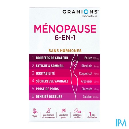 vignette GRANIONS MENOPAUSE 6-EN-1 CPR 60