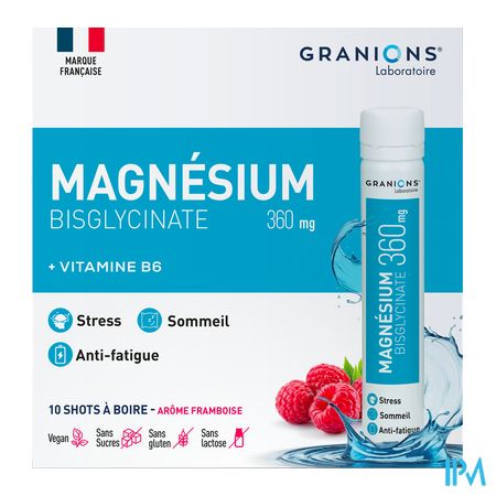 vignette GRANIONS MAGNESIUM BISGLYCI 360 SHOT BT10