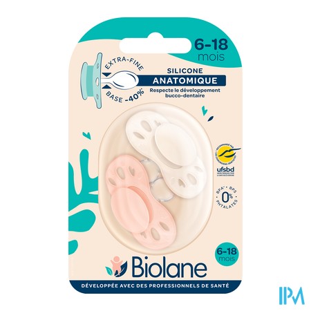 produit BIOLANE SUCET ANAT ESSENT 6-18M ROSE/BEIG