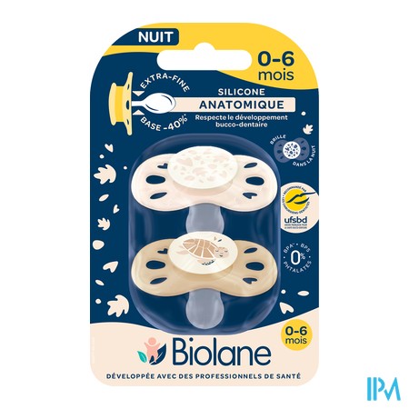 vignette BIOLANE SUCET ANAT NUIT 0-6M BEIGE CL/FON