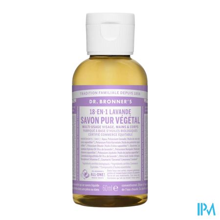 vignette DR BRONNERS SAV LIQ LAVANDE 60ML
