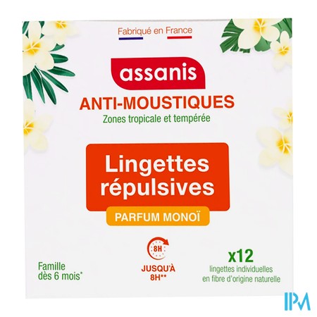 vignette ASSANIS A/MOUST LINGETTE MONOI X12