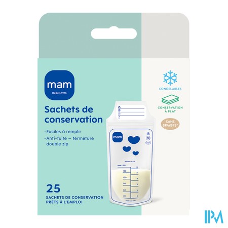 vignette MAM SACHETS DE CONSERVATION 180ML X25