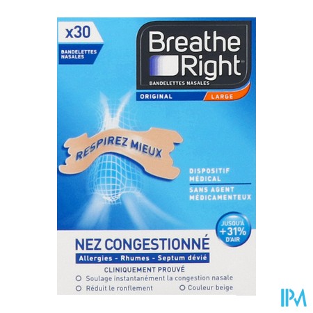 vignette BREATHE RIGHT BANDEL NASALE ORIGIN L 30