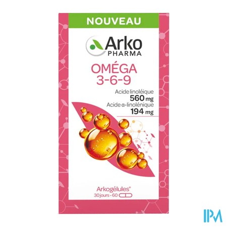 vignette ARKOG OMEGA 3-6-9 GELUL 60