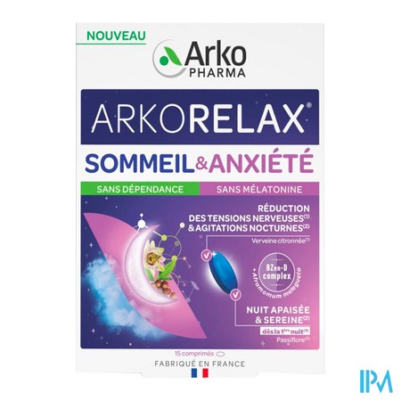 vignette ARKORELAX SOMMEIL ANXIETE CPR 15