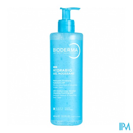 produit BIODERMA HYDRABIO GEL MOUSS FL400ML