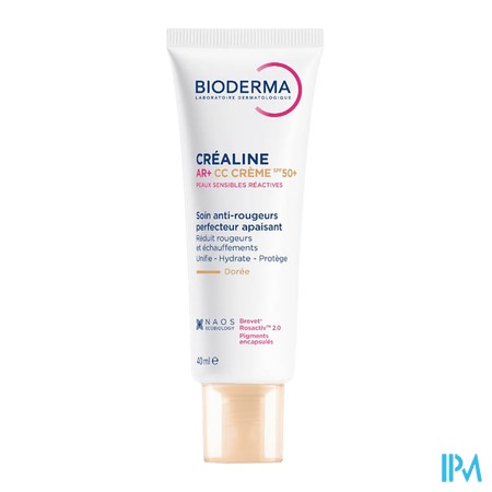 vignette BIODERMA CREALINE AR+ CC CR DOREE 40ML