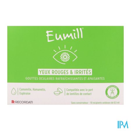 produit EUMILL YEUX RGES/IRRITES MONODOSES 0,5ML