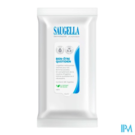 produit SAUGELLA DERM RS 15 LINGETTES