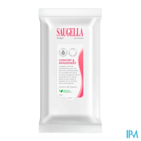 produit SAUGELLA POLYGINE 15 LINGETTE