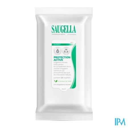 produit SAUGELLA LINGETTES ANTISEPTIQUES 15