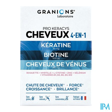 vignette GRANIONS KERATINE 1000MG CPR90