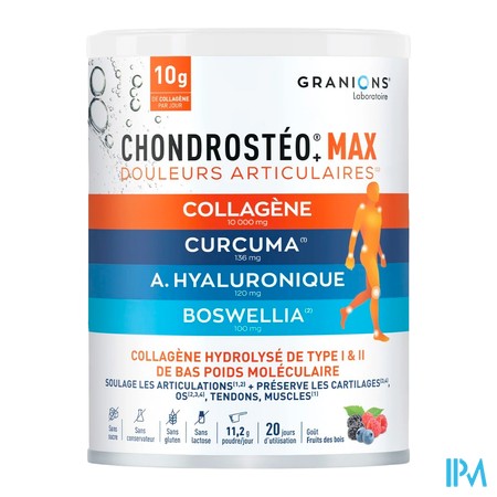 produit GRANIONS CHONDROSTEO MAX COLLAGENE 226G