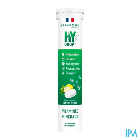 produit GRANIONS HYDROP MENTHE-CITRON CPR EFF20