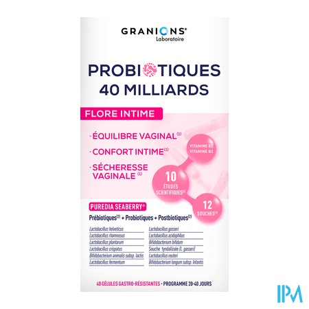 vignette GRANIONS PROBIOTIQUES FLORE INTIME GELU40