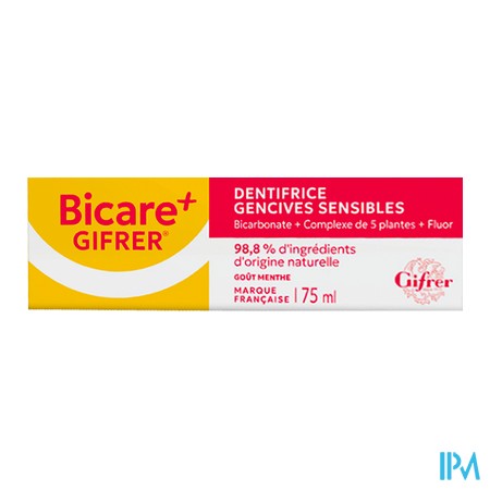 vignette BICARE PLUS DENT GENCIVE SENS 75ML
