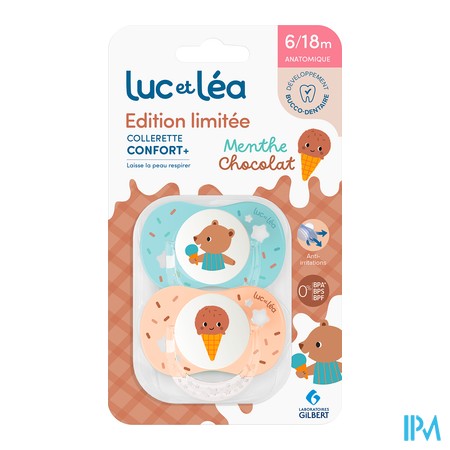 produit LUC&LEA SUCET ANAT MENTHE-CHOCO L176-18M