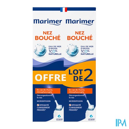 produit MARIMER SPRAY NEZ BOUCHE 2X100ML