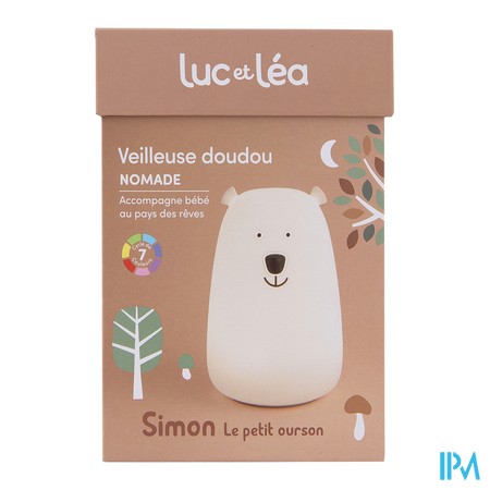 produit LUC&LEA COFFRET VEILLEUSE OURSON