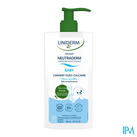 produit NEUTRADERM LINIMENT BIO FL POMPE 480ML