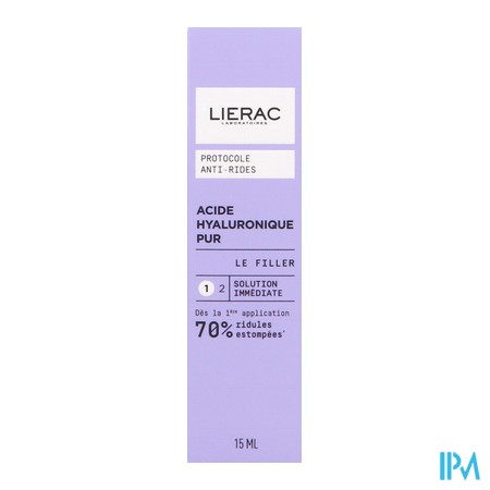 produit LIERAC FILLER ANTI-RIDES TB 15ML ETAPE 1
