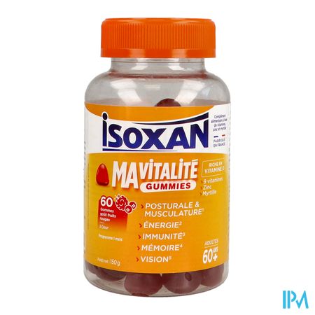 vignette ISOXAN MA VITALITE 60+ 60 GUMMIES
