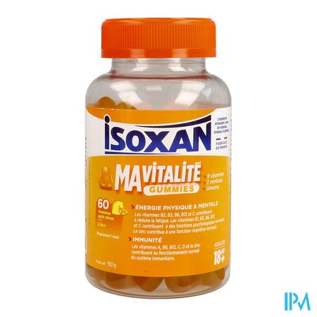 vignette ISOXAN MA VITALITE 18+ 60 GUMMIES