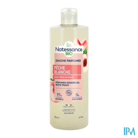vignette NATESSANCE GEL DCHE PECHE BLANCHE 500ML