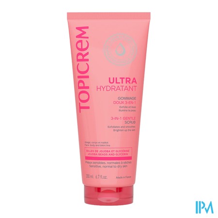 produit TOPICREM UH GOMMAGE DOUX 3EN1 200ML