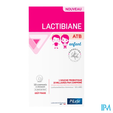 produit PILEJE LACTIBIANE ATB ENF CPR BT10