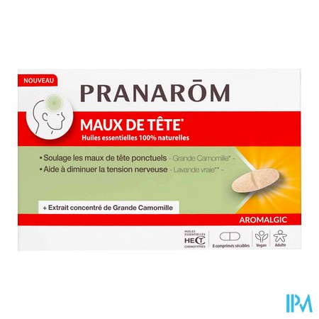 produit PRANAROM AROMALGIC MAUX DE TETE CPR8