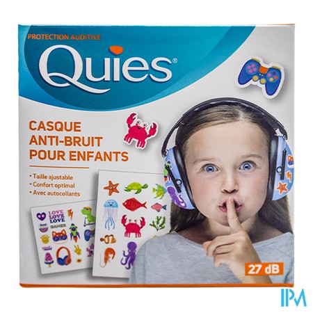 produit QUIES CASQUE ENFANT ANTI-BRUIT BLEU 1