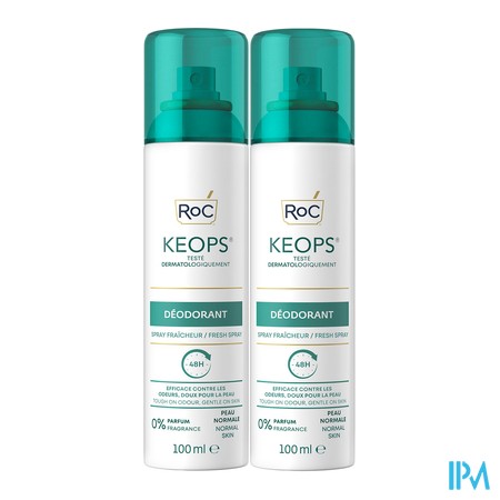 vignette KEOPS DEO SPRAY FRAICHEUR 2X100ML