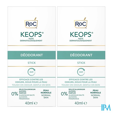 vignette KEOPS DEO STICK 2X40ML