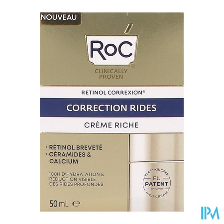 vignette ROC CORRECTION RIDES CR RICHE 50ML