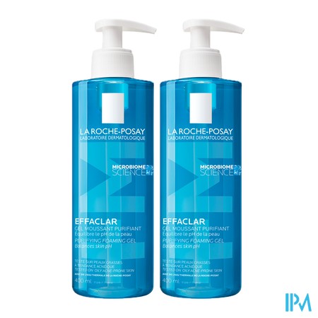 produit ROCHE P EFFACLAR GEL MOUSSANT 2X400ML