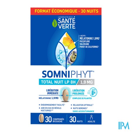 vignette SANTE V SOMNIPHYT TOTAL NUIT LP 1,9MG 30
