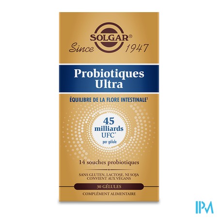 vignette SOLGAR PROBIOTIQUES ULTRA GELU VEG 30