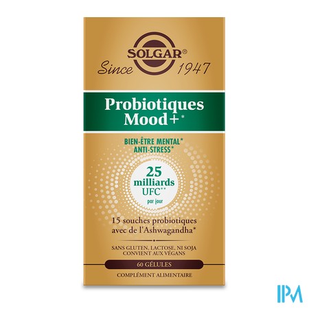 produit SOLGAR PROBIOTIQUES MOOD+ GELU VEG 60