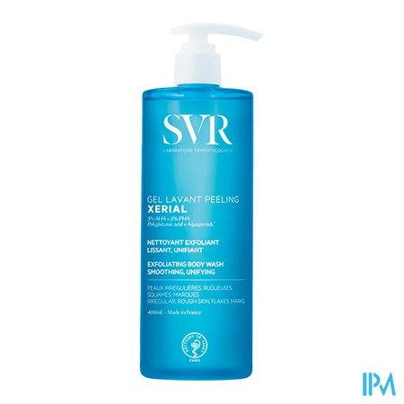 vignette XERIAL GEL LAVANT PEELING 400ML