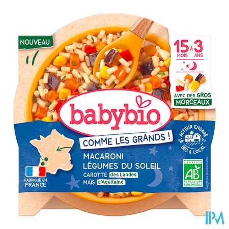 vignette BABYBIO BONNE NUIT MACARONI LEG 15M 200G